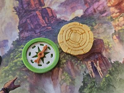 Lost Ruins of Arnak Coin and Compass Tokens