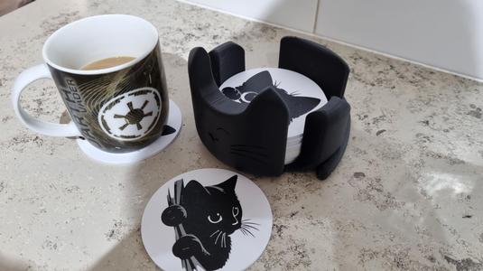Cat Coaster Holder