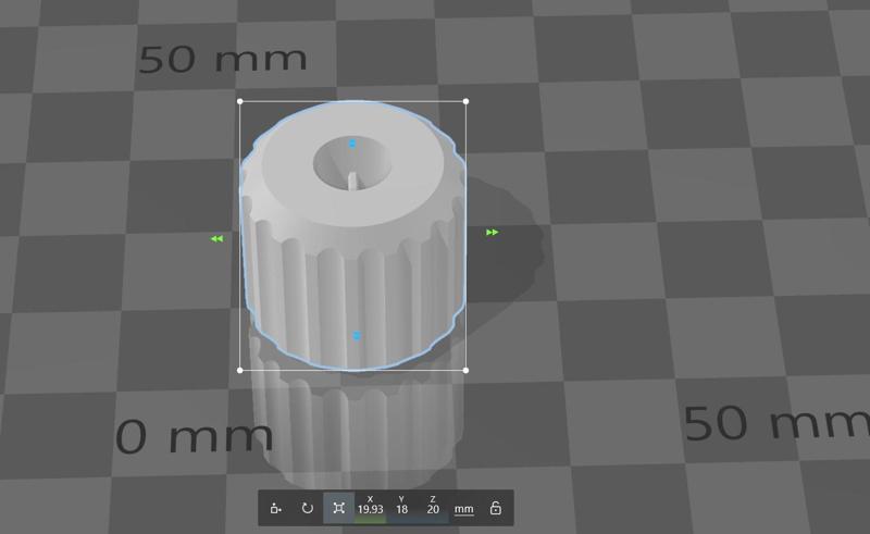 Potentiometer knob