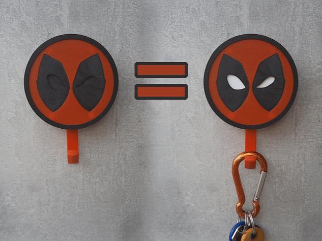Interactive wall key holder - Deadpool 