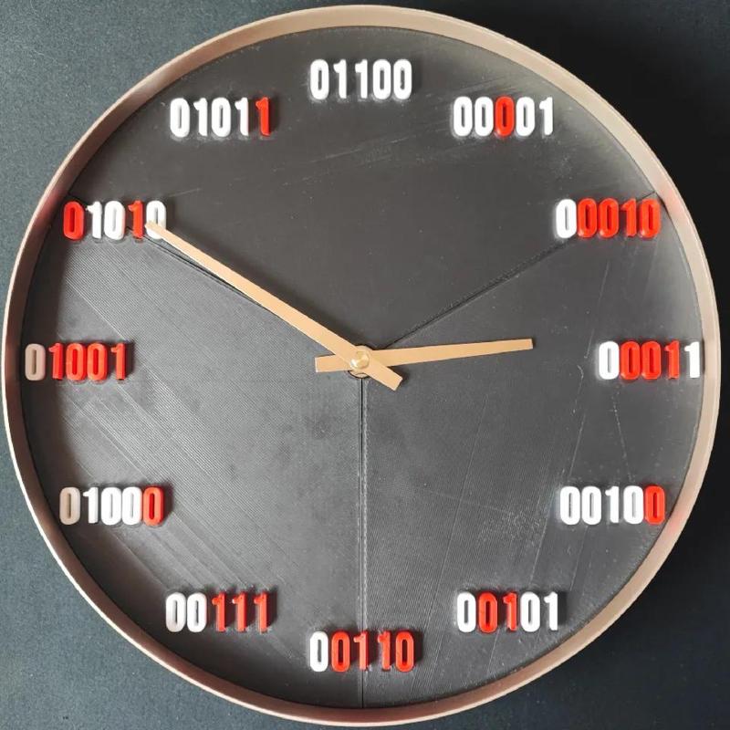 @donalogaora's 3D printed clock face with a twist!