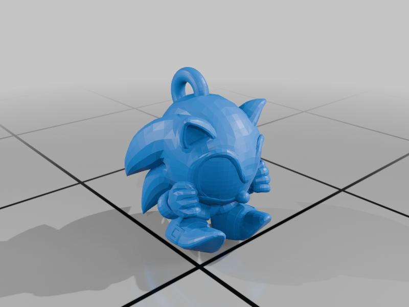 Sonic Ball Keychain Hedgehog