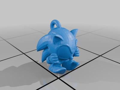Sonic Ball Keychain Hedgehog