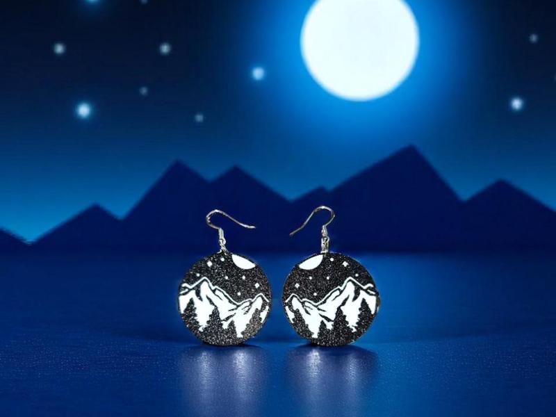 Enchanted night earrings