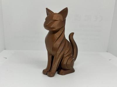 Cat decor spiral design