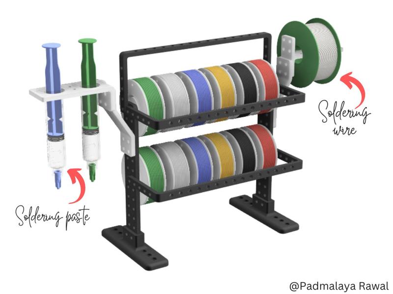 Wire spool Holder stand Add-ons