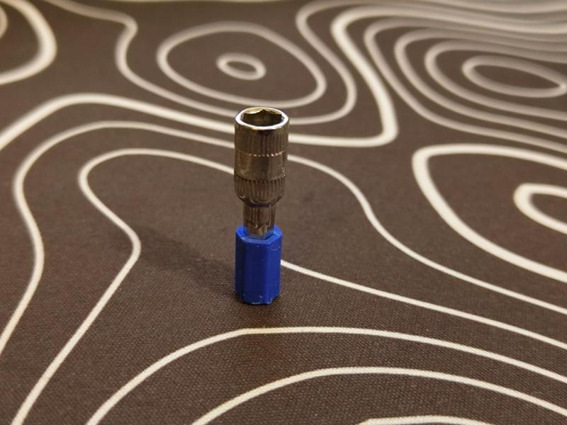 1/4 inch Socket to 4mm Socket adapter for screwdriver