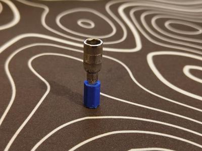 1/4 inch Socket to 4mm Socket adapter for screwdriver