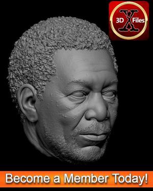 Morgan Freeman - HeadSculpt - Black Series - Hottoys 1:6 Scale- Action Figure 