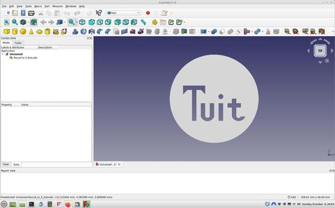Round to it badge