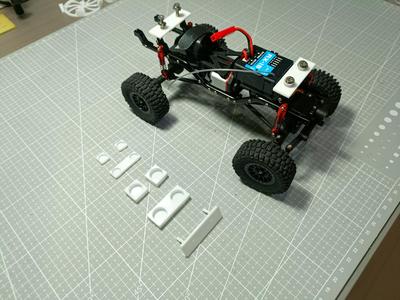 SCX24 body shell magnetic posts