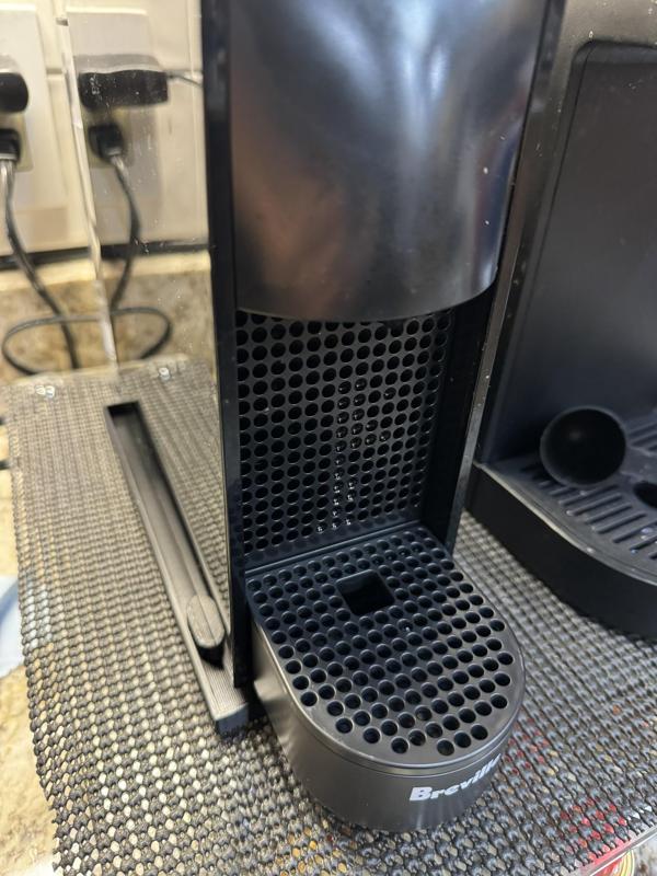 Spill tray for Breville Nespresso machine