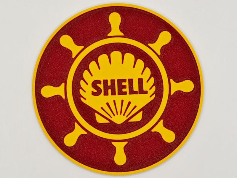 Shell - Ship's Wheel - Petroliana Coasters