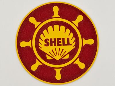 Shell - Ship's Wheel - Petroliana Coasters