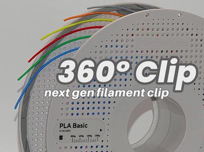 360° Clip - Next Generation Filament Clip