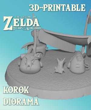 Korok Diorama - Zelda Tears of the Kingdom