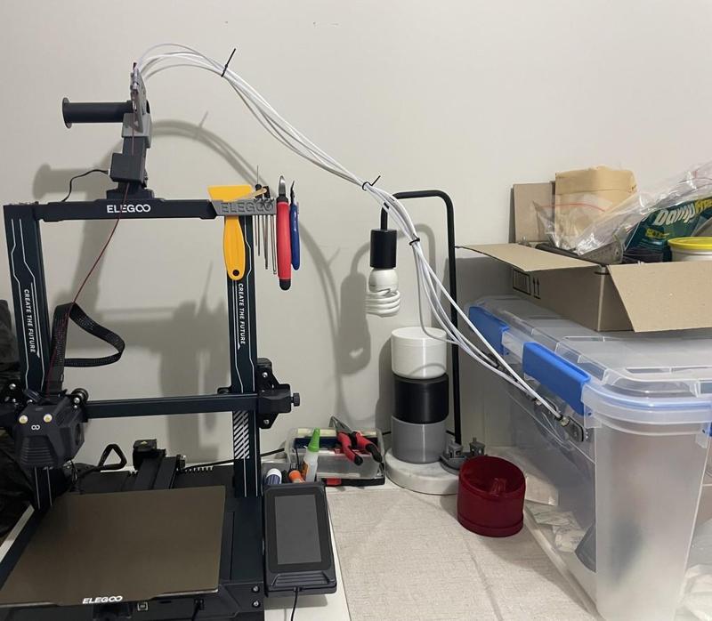 Elegoo Neptune 3 Pro Filament Holder and DryBox