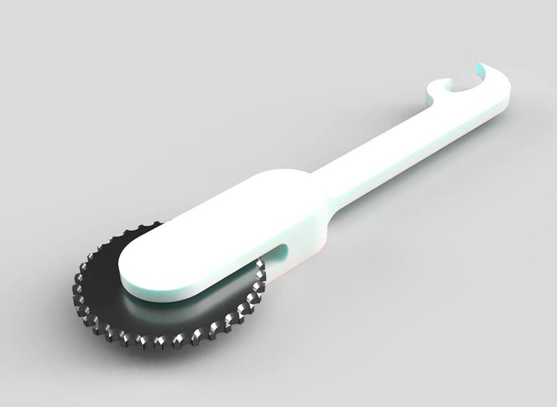 Easy print camping pizza cutter