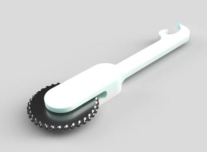 Easy print camping pizza cutter
