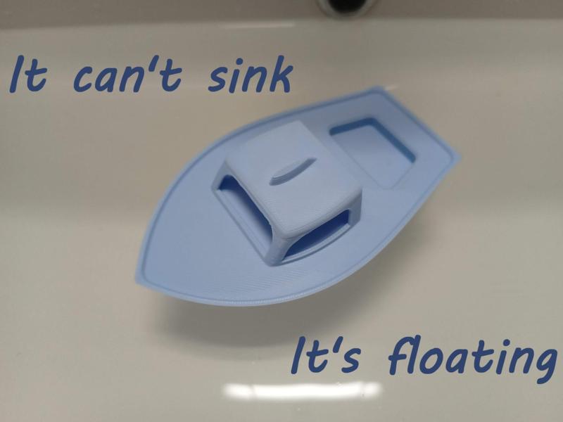 Simple floating bathtub boat v2