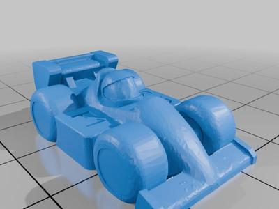 VG Improved Printability Monza Race Car Meeple