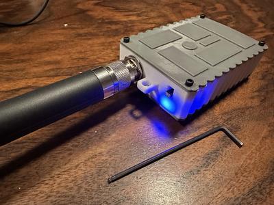 RAK19007/RAK5005 case for Meshtastic & N-type antenna mount