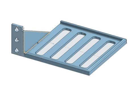 Small 1U shelf, refined