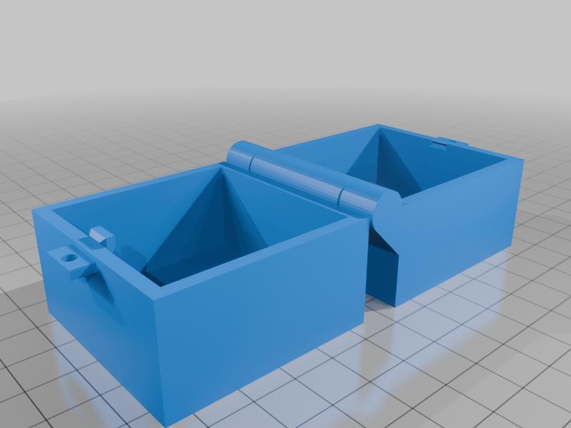 Hinge Box with snap fit and hole for padlock