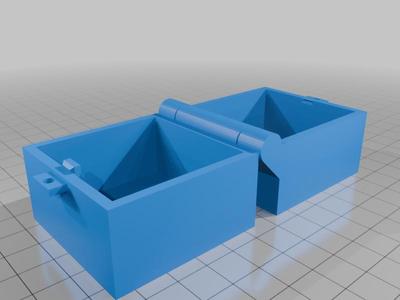 Hinge Box with snap fit and hole for padlock