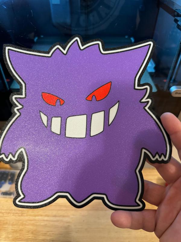 3DPrintBox - Pokemon Gengar Lightbox Lamp