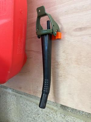Jerry Can Spout Wall Mount