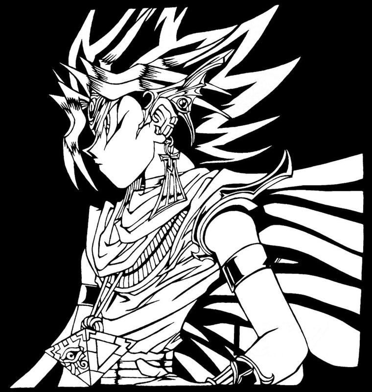 Yugi Mutou stencil 4