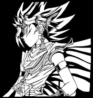 Yugi Mutou stencil 4