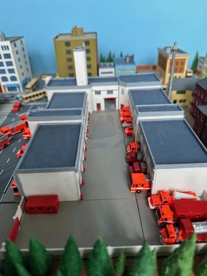 Fire station 2 (7of7) Additional entrance baseplates (z-scale)