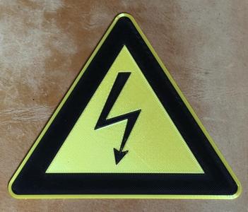 Vorsicht Hochspannung Untersetzer Getränkeuntersetzer Danger Caution Warning High Voltage Label Drink Coaster Elektriker Strom Power MMU
