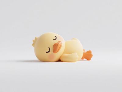 Reclining Rubber Duck Print-in-Place Suitable for a1 mini