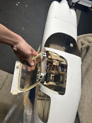 Great Planes Lancair ESC Mount and Magnet Hatch