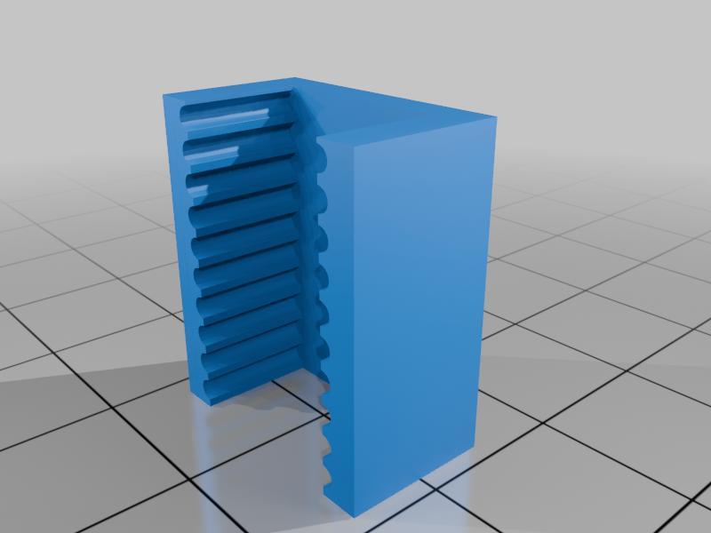 Belt end clip for OpenAstroTracker