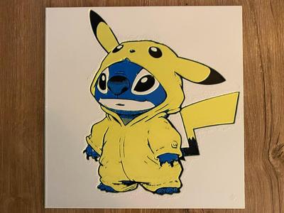 Stitch in Pikachu costume (hueforge)