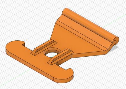 Camping hook (bended) for piping rails (Haken für Kederleiste)