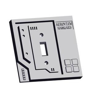 Aeroview Hangars Ligth Switch Cover.stl