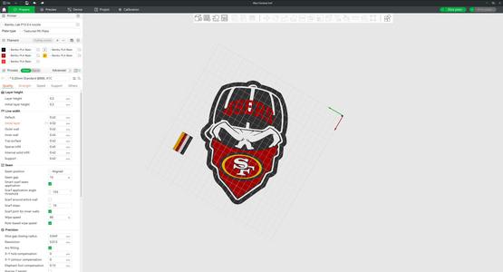 San Francisco 49ers Face Plate