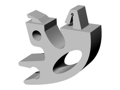 Opel Corsa/Tigra/Zafira hood clip