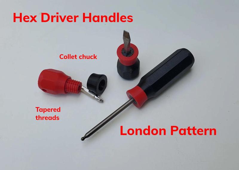 Hex Driver Handles - Collet Style