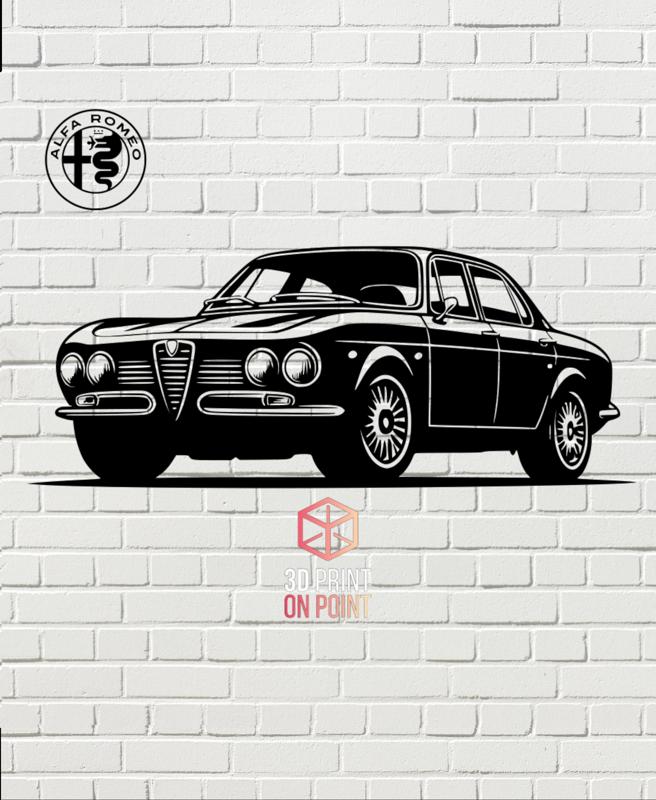 ALFA ROMEO GIULA 1970 VINTAGE - 2D WALL ART #1