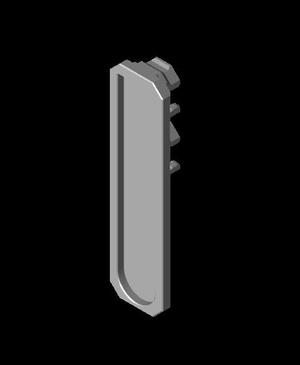 Vertical Dual Snaps (DS Part A) - Large Command Strip Mount