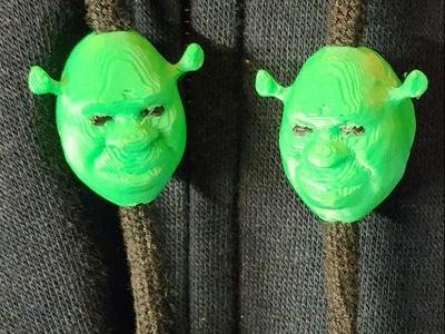 Shrek Green Hoodie Drawstring Beads Kids / Adults