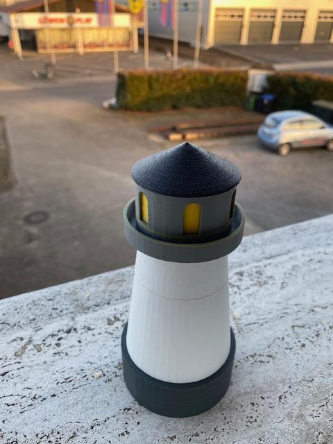Lighthouse with hidden compartment