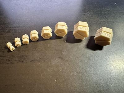 Metric Bolts and Nuts - working threads with adjusted Fusion Thread settings .xml file