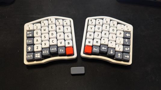 MX Keycap set for Preonic style ortholinear keyboard